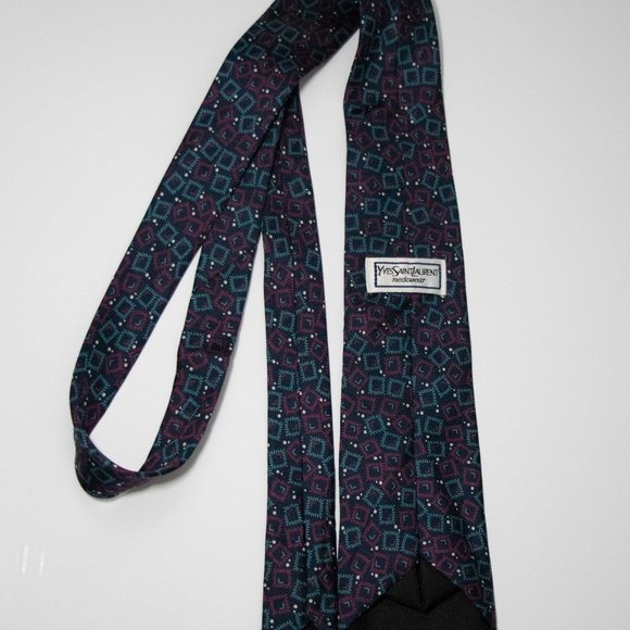 2/$40 ⭐️Men Yves Saint Laurent tie 100% silk⭐️⭐️ - Picture 3 of 5